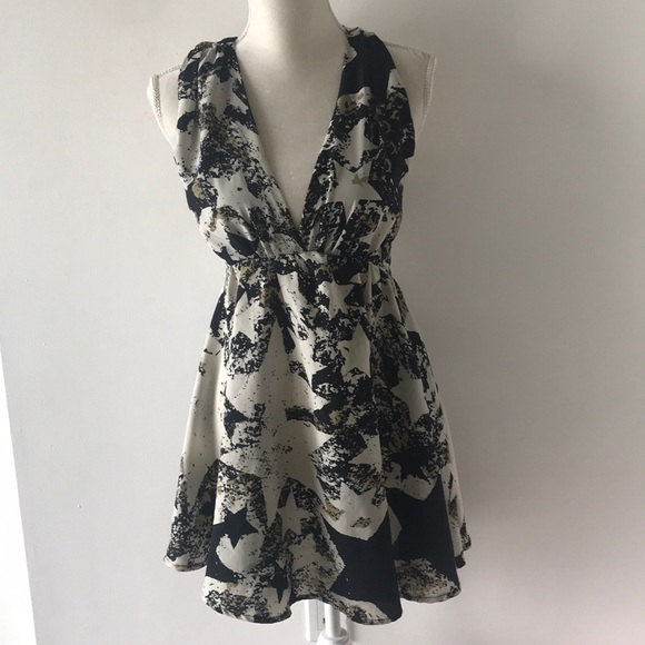 Printed Fit and Flare Mini Dress - Picture 2 of 4
